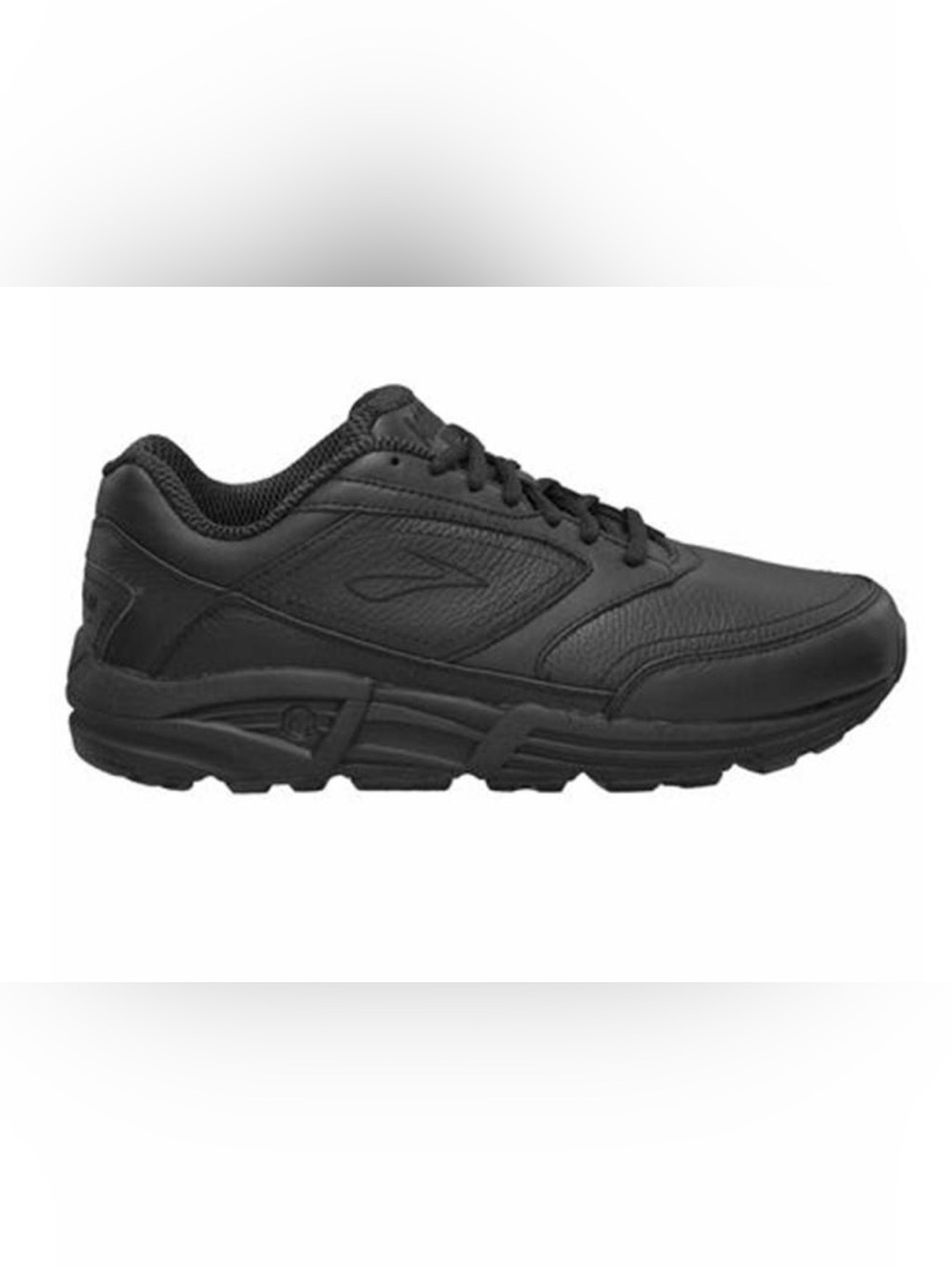 Brooks Men's Addiction Black Leather Walker Athletic Shoe 9.5 Wide D - Picture 7 of 12